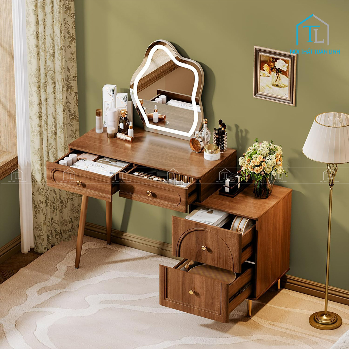 Hệ thống ngăn kéo lưu trữ rộng rãi