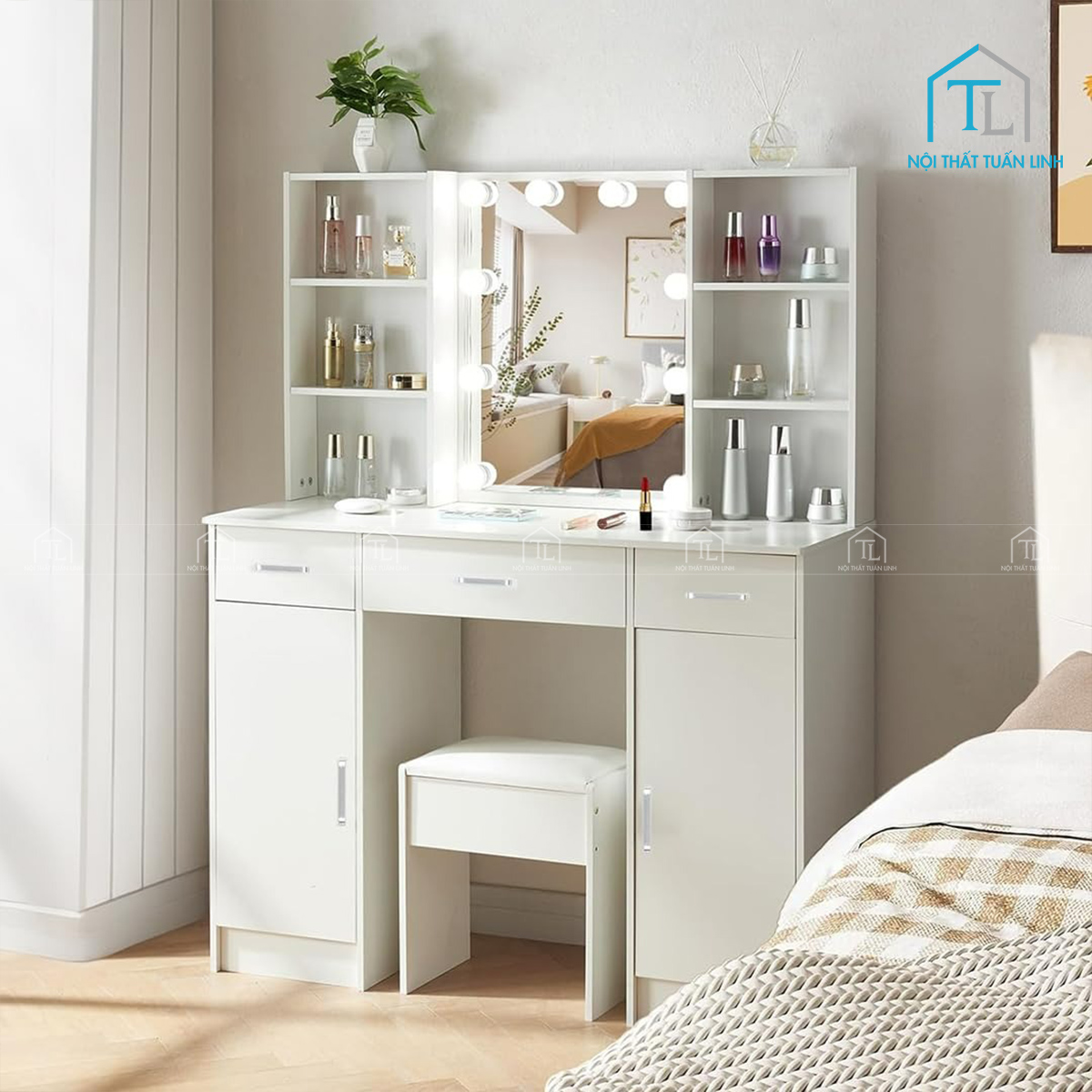 Gương LED tích hợp ánh sáng đều