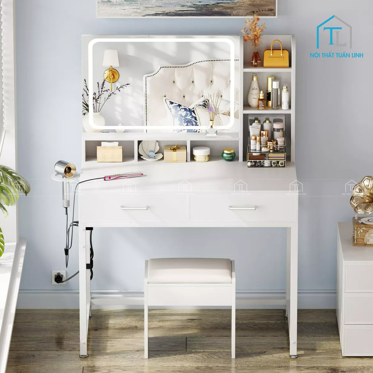 Phù hợp bố trí trong nhiều không gian phòng ngủ