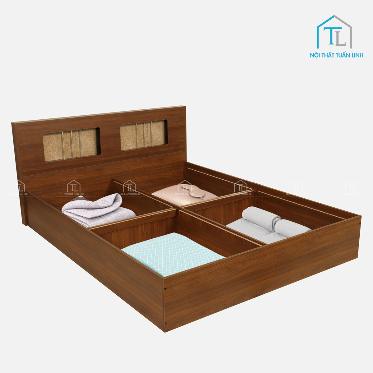 Hộc chứa dưới giúp sắp xếp đồ gọn gàng