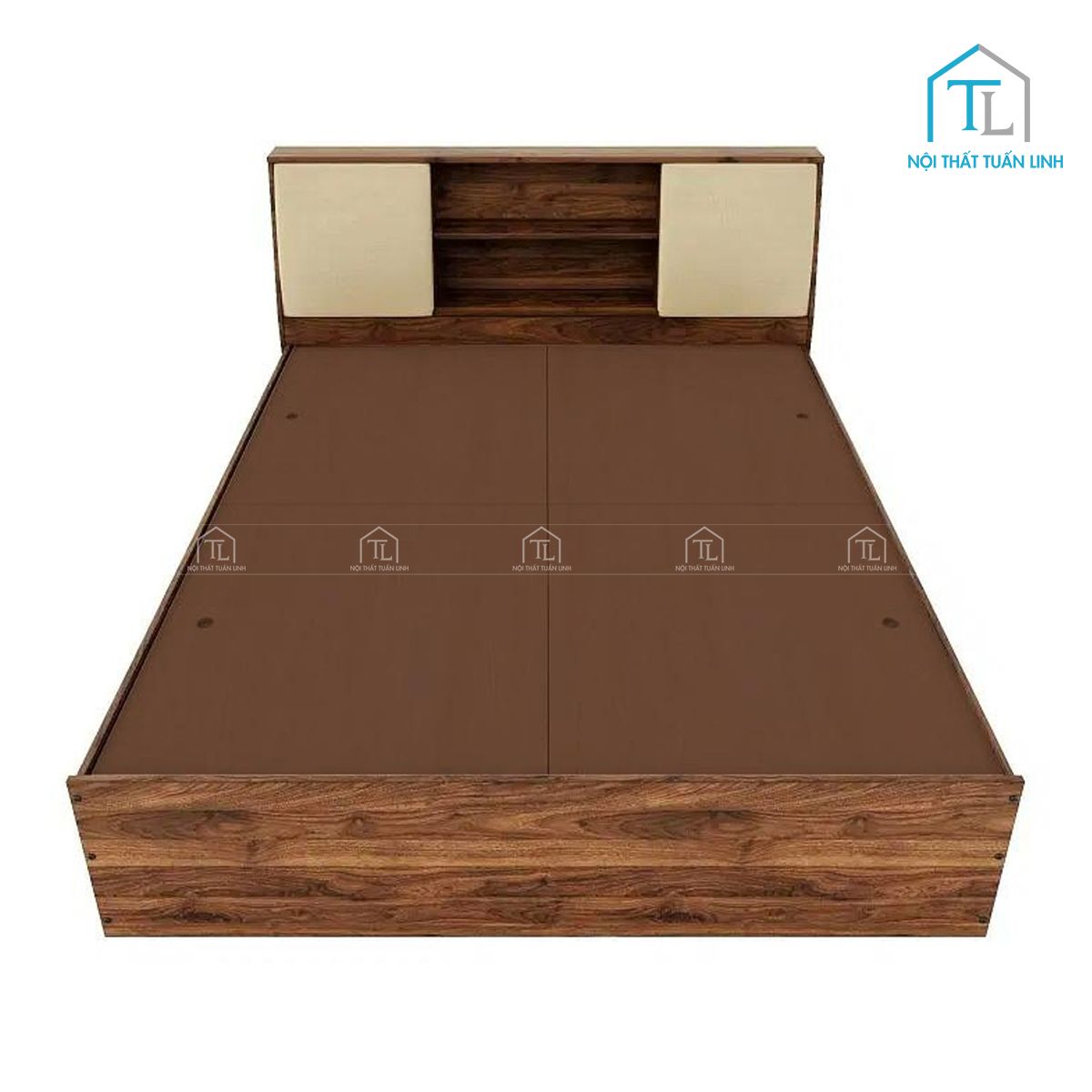 Hộc lưu trữ hai bên giường tiện lợi
