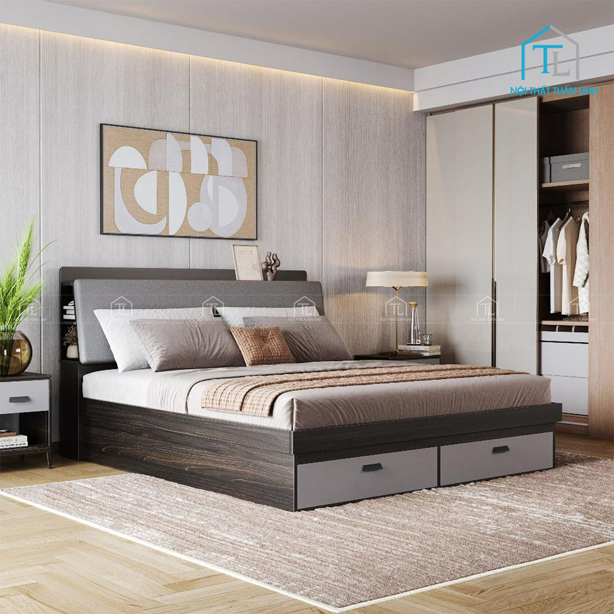 Phù hợp không gian phòng ngủ hiện đại