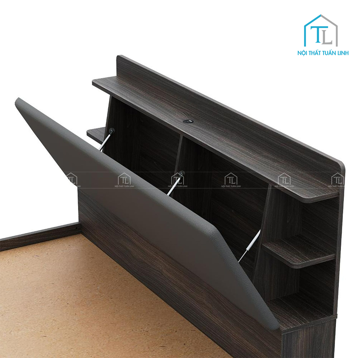 Hộc chứa đầu giường tiện nghi