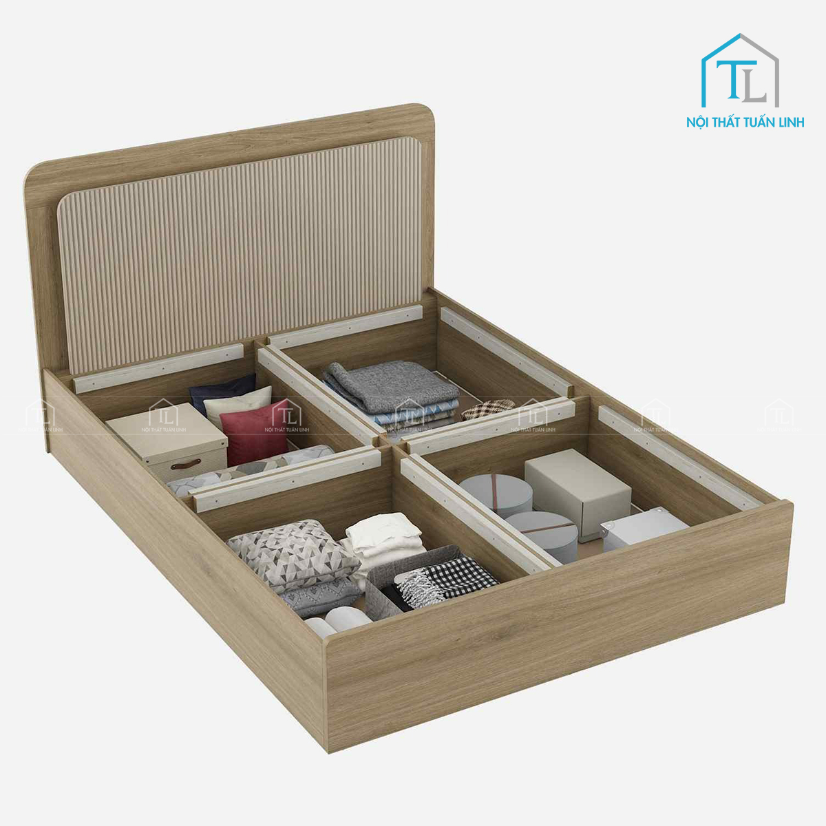 Thiết kế hộc chứa đồ dạng hộp chứa