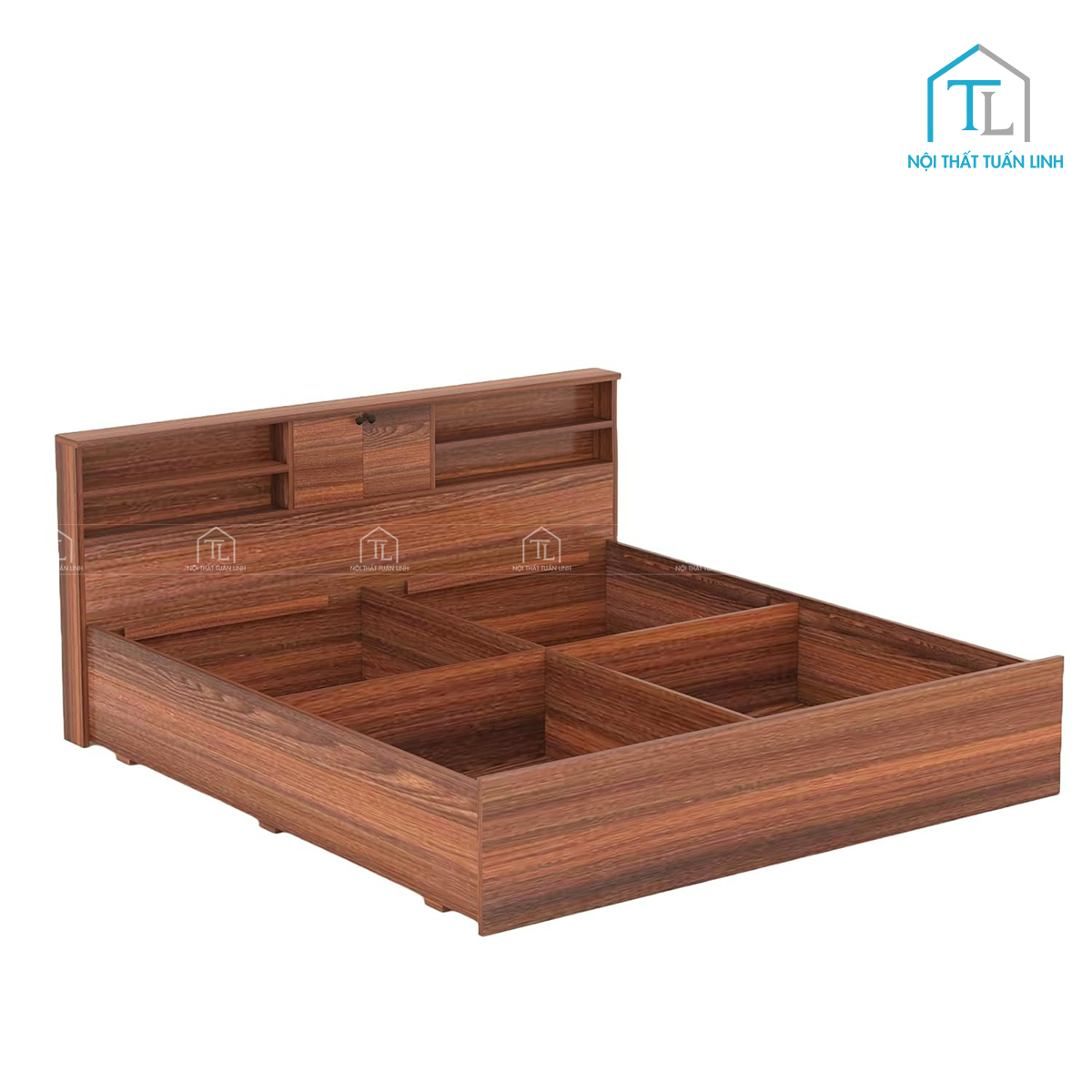 Hộc lưu trữ rộng rãi bên dưới giường