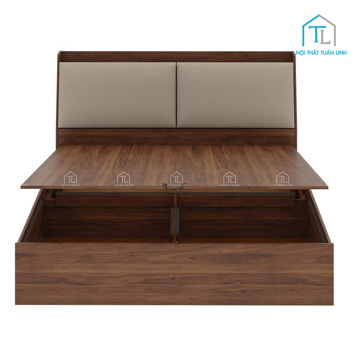 Ngăn chứa đồ rộng rãi bên dưới giường