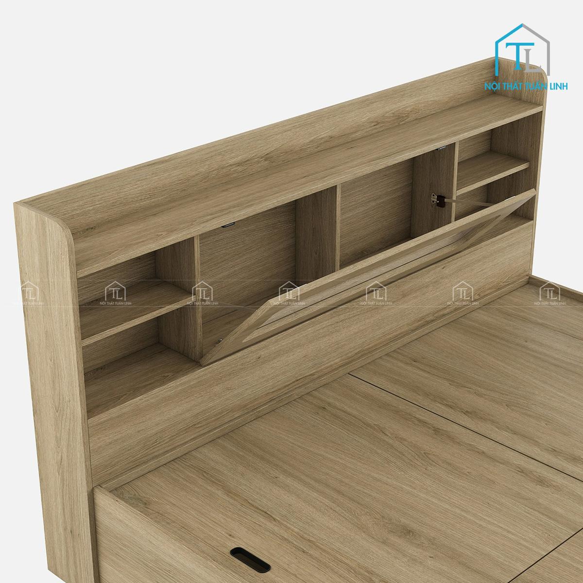 Thiết kế hộc chứa đầu giường tiện lợi