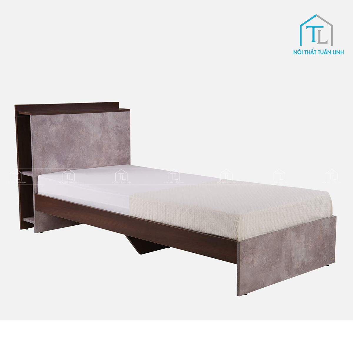 Mẫu giường ngủ gỗ công nghiệp phong cách hiện đại