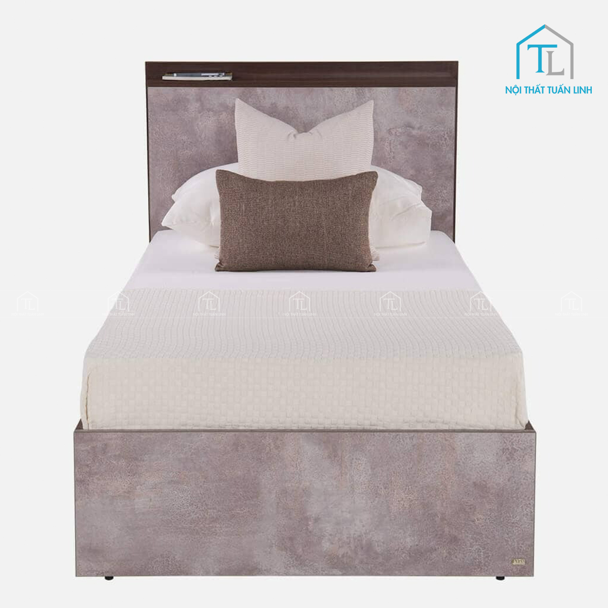 Đầu giường ốp ván vân tinh tế