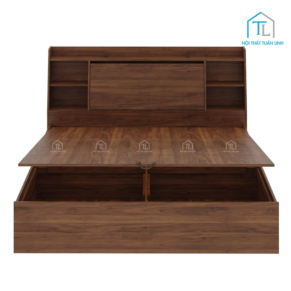 Chi tiết hộc chứa dưới giường rộng rãi