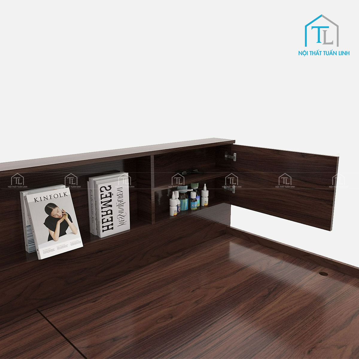 Đầu giường tích hợp ngăn lưu trữ tiện lợi