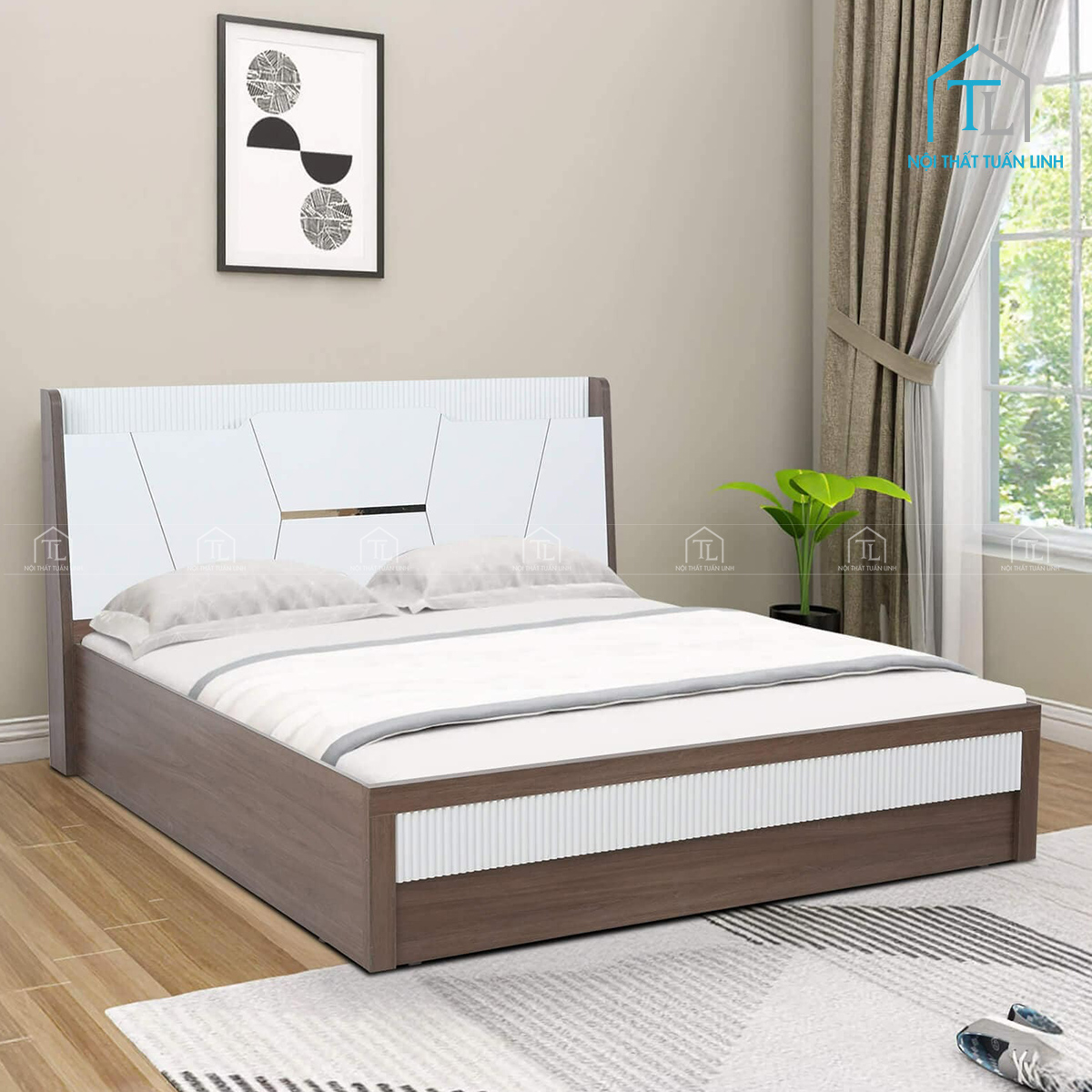 Giường ngủ giúp nâng tầm không gian phòng ngủ sang trọng