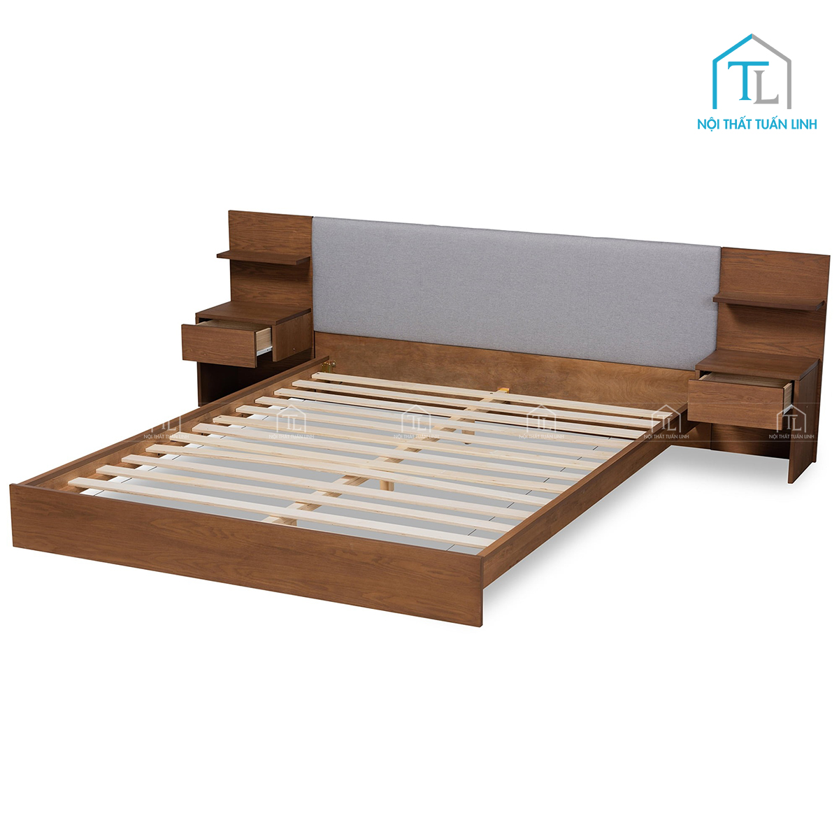 Chi tiết ngăn kéo đầu giường dễ thao tác