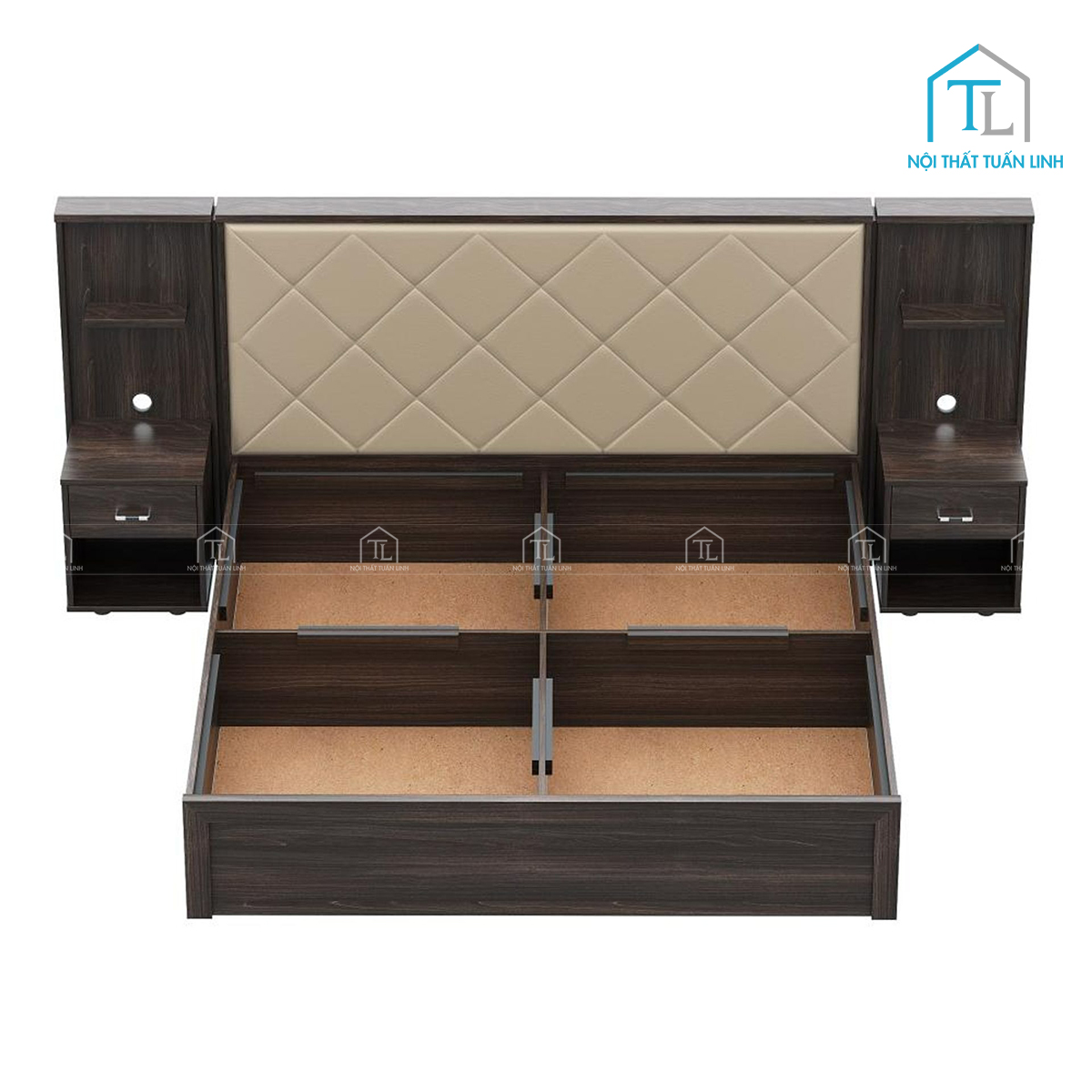 Hộc chứa đồ dạng box bên dưới giường