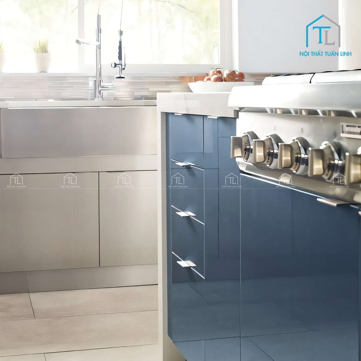 Bề mặt Acrylic bóng gương cao cấp