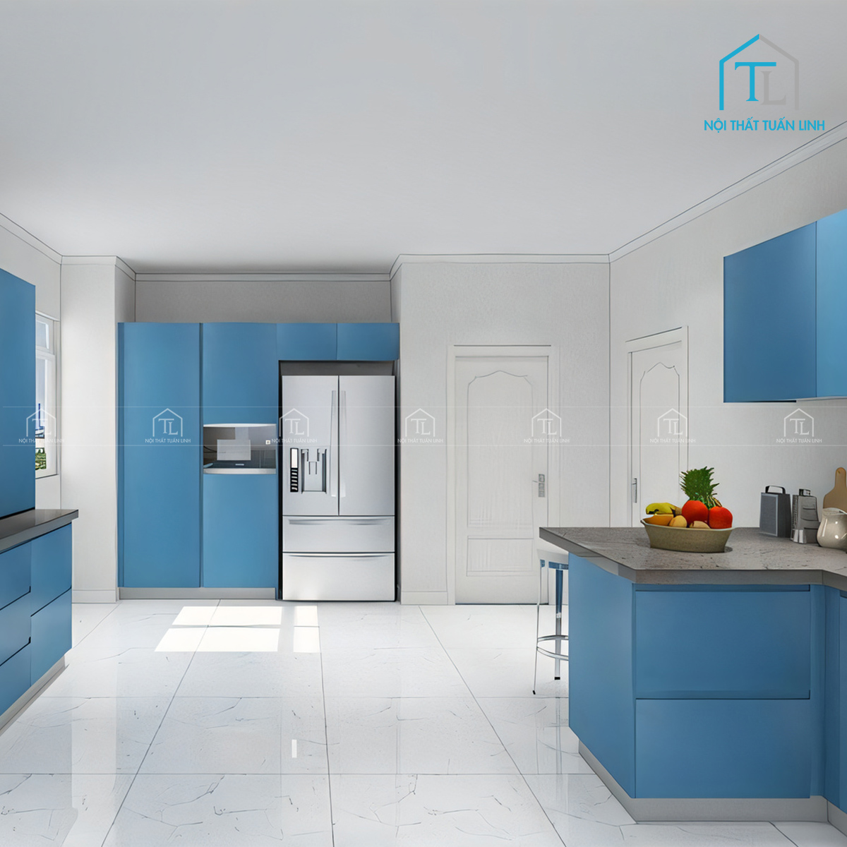 Linh hoạt thiết kế và thi công tủ bếp theo đúng kích thước và đặc điểm không gian thực tế
