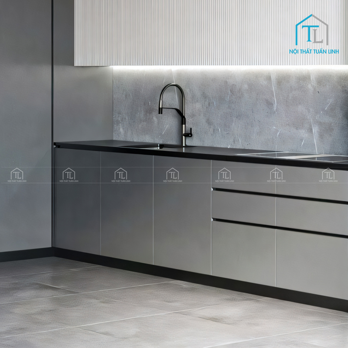 Tủ dưới chắc chắn, tối ưu công năng