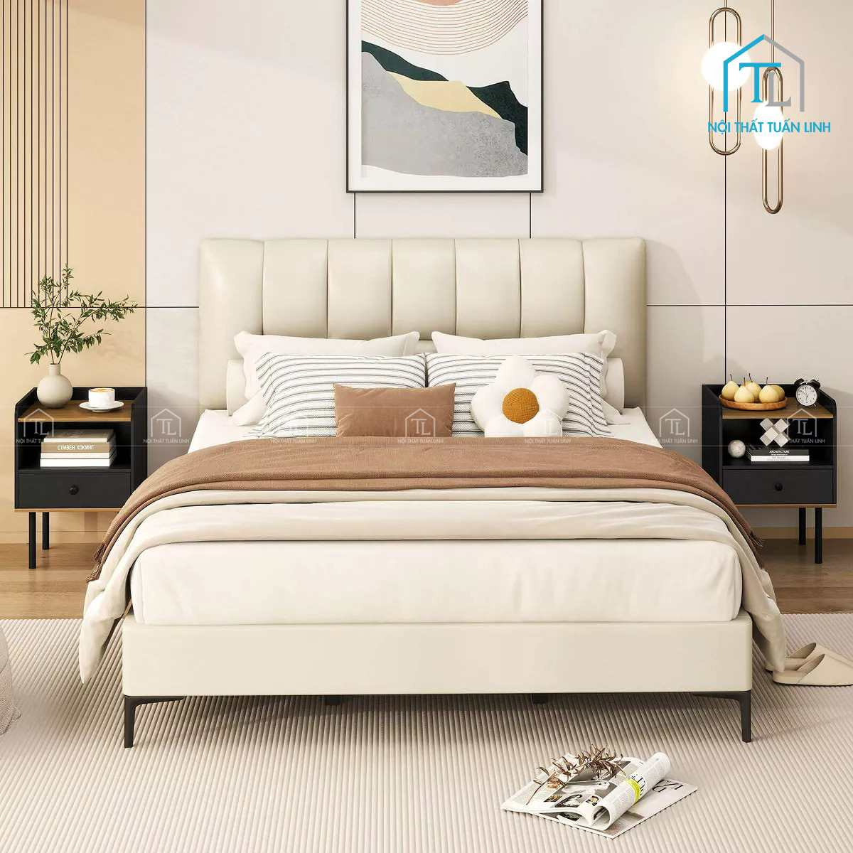Điểm nhấn tinh tế cho căn phòng ngủ.