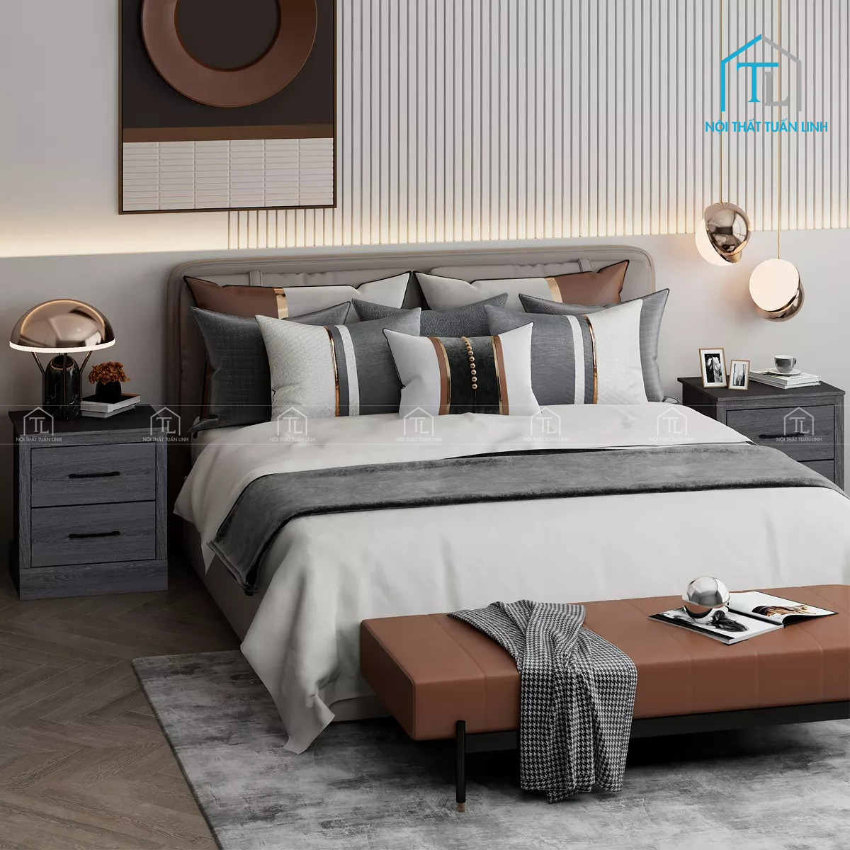 Màu vân gỗ farmhouse dễ phối nội thất