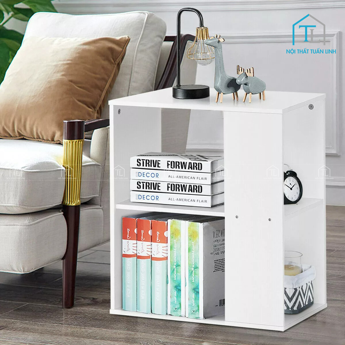 Thiết kế 2 tầng kệ mở tiện lợi khi sử dụng
