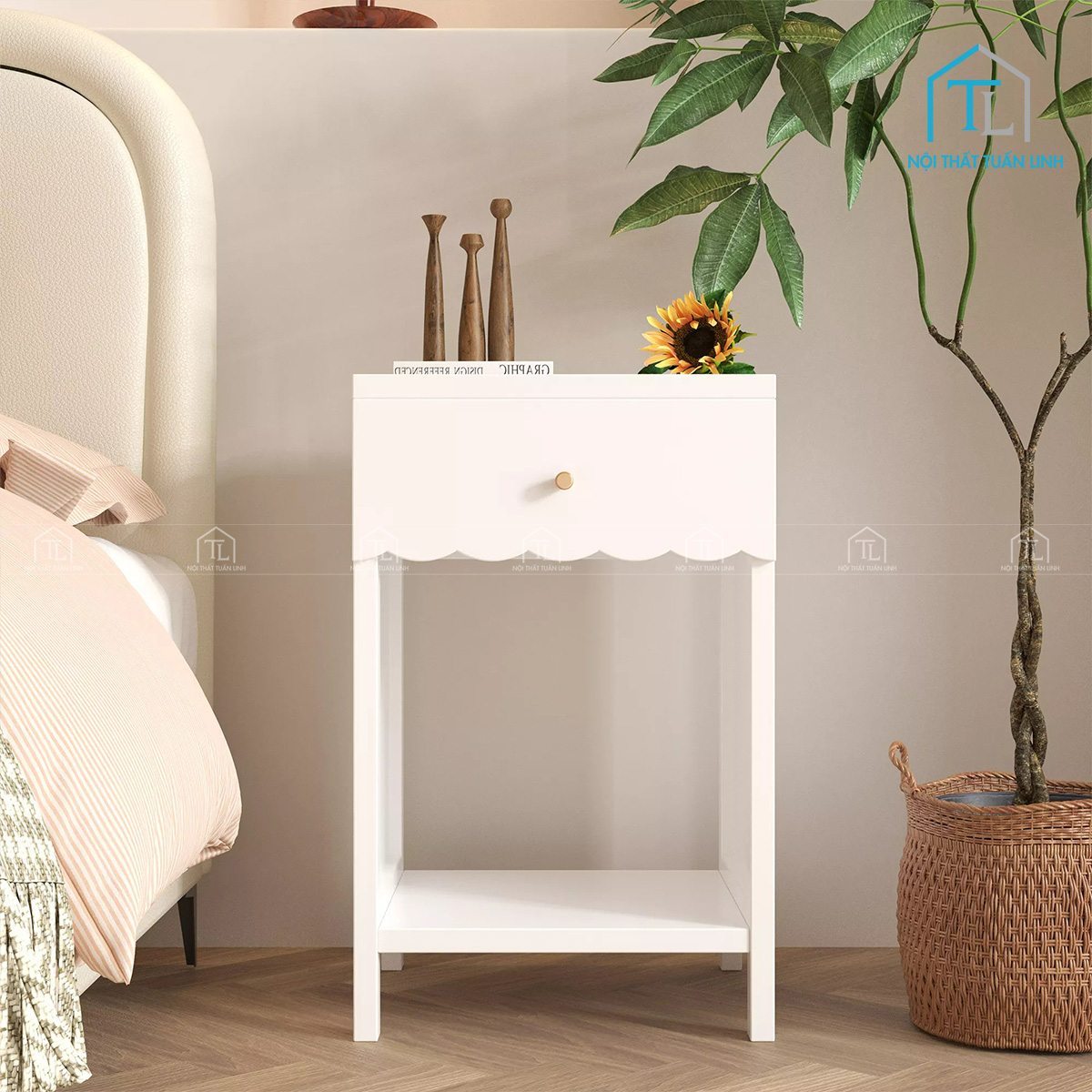 Màu trắng thanh lịch dễ phối với nhiều phong cách nội thất