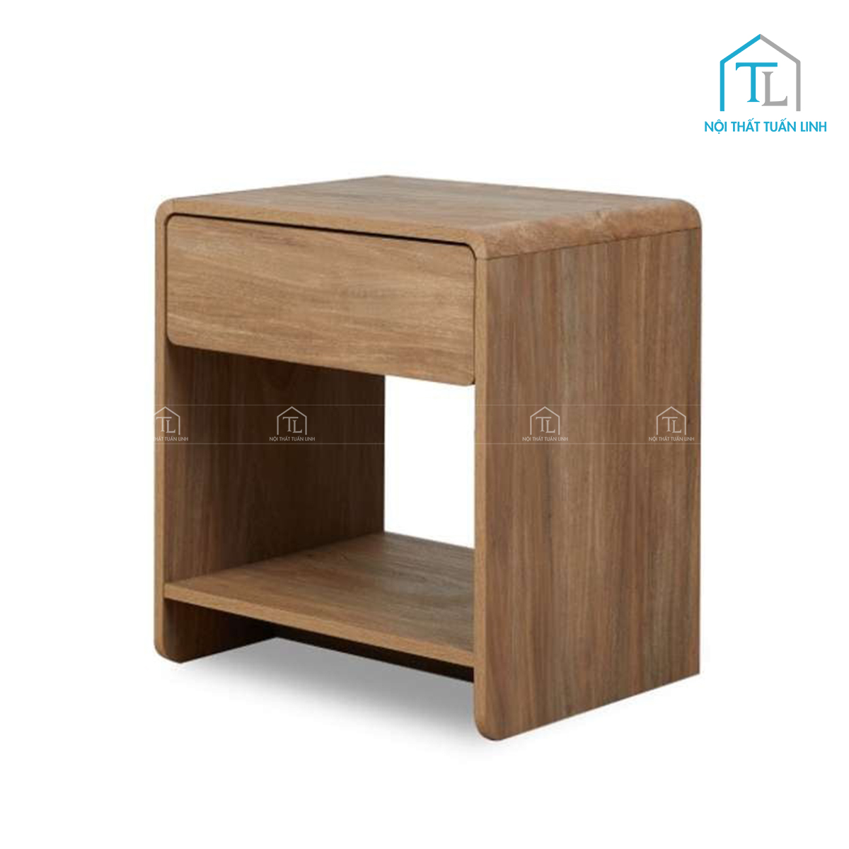 Tủ đầu giường với ngăn kéo và kệ mở