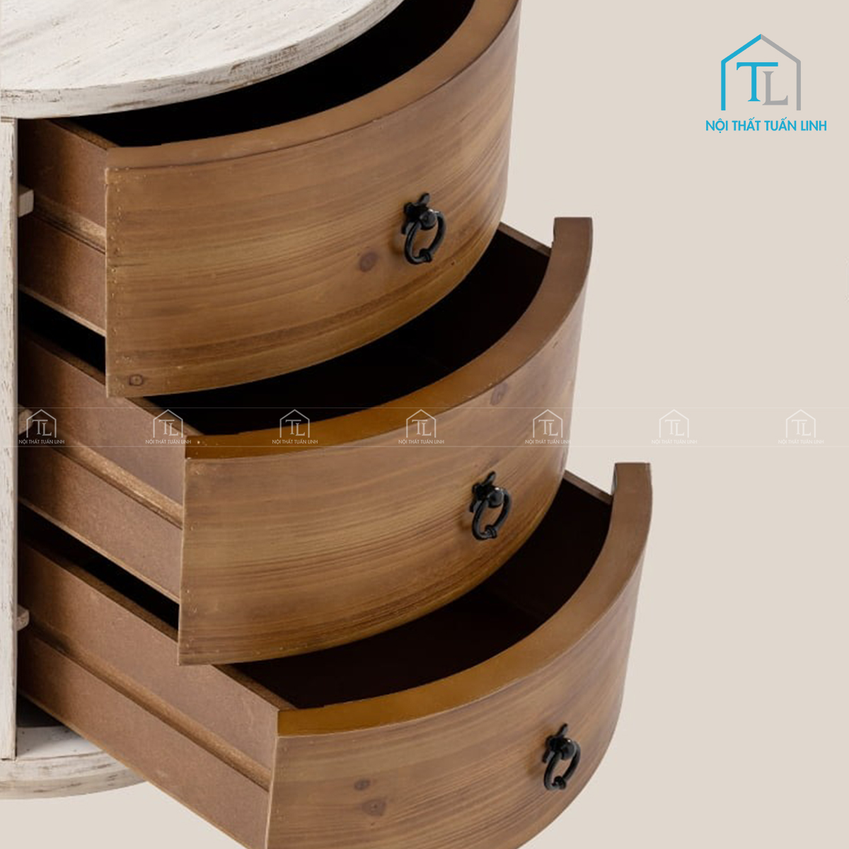 Ba ngăn kéo thiết kế gọn gàng, dễ thao tác