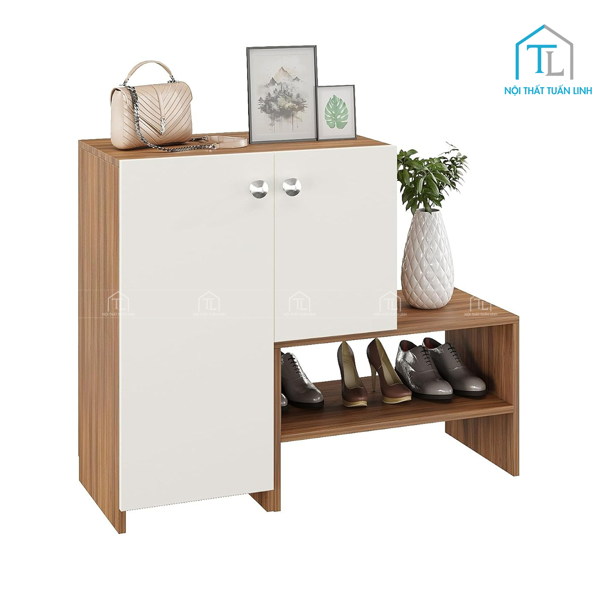 Bề mặt phủ Melamine mờ, dễ lau chùi và bền đẹp