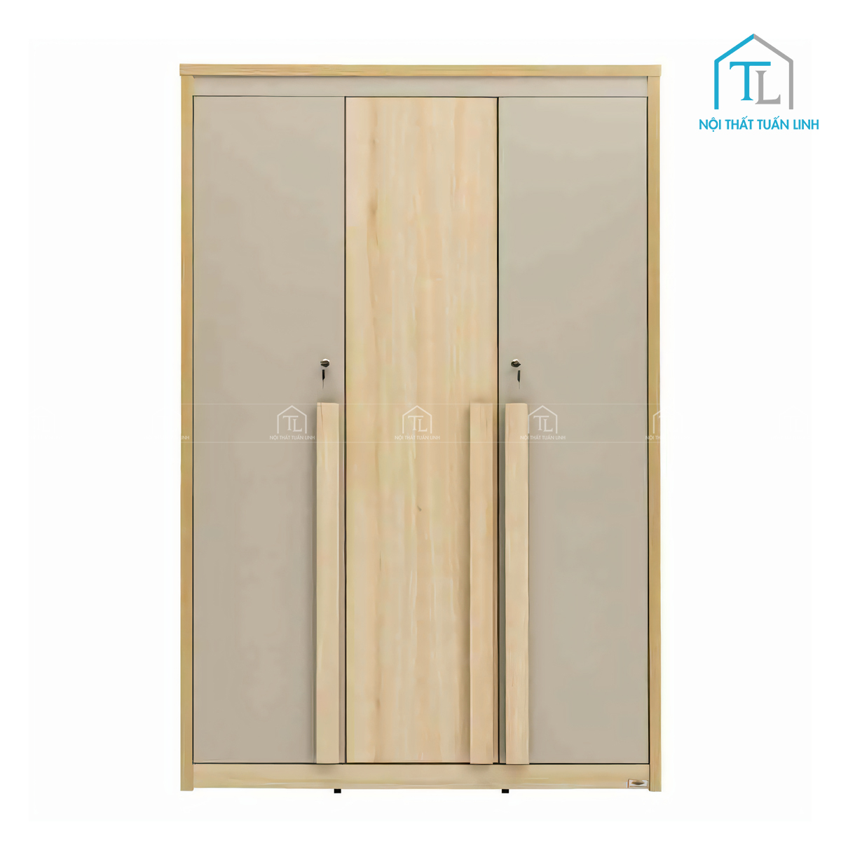 Tủ quần áo 3 cánh thiết kế hiện đại, gọn gàng