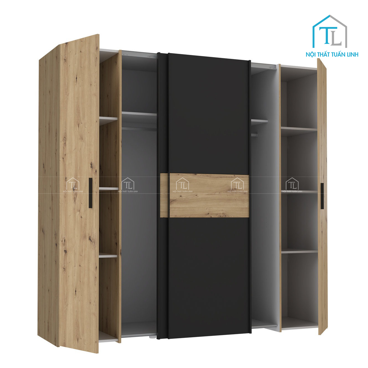 Thiết kế cửa lùa kết hợp cửa mở tiện dụng