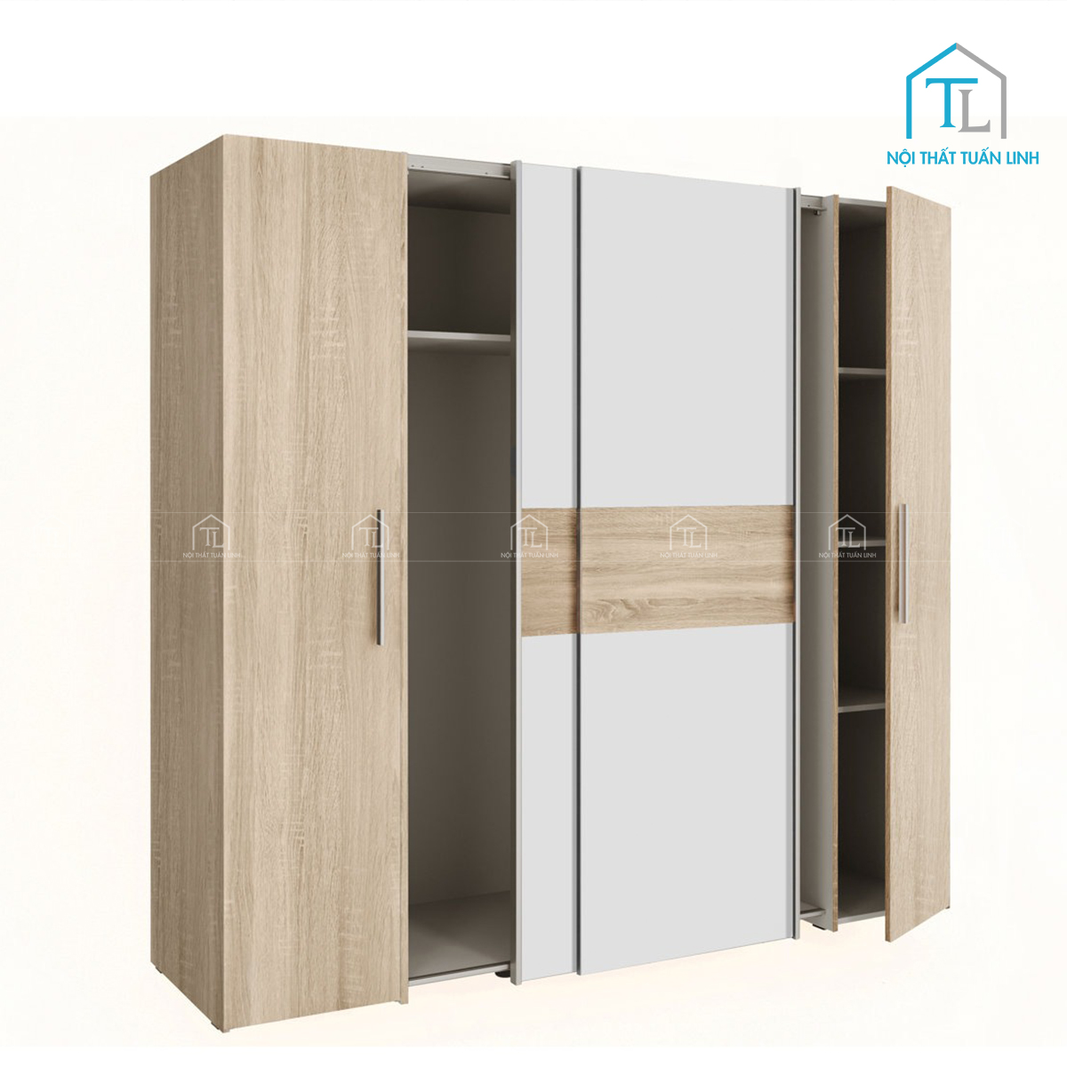 Thiết kế cửa lùa kết hợp cửa mở linh hoạt