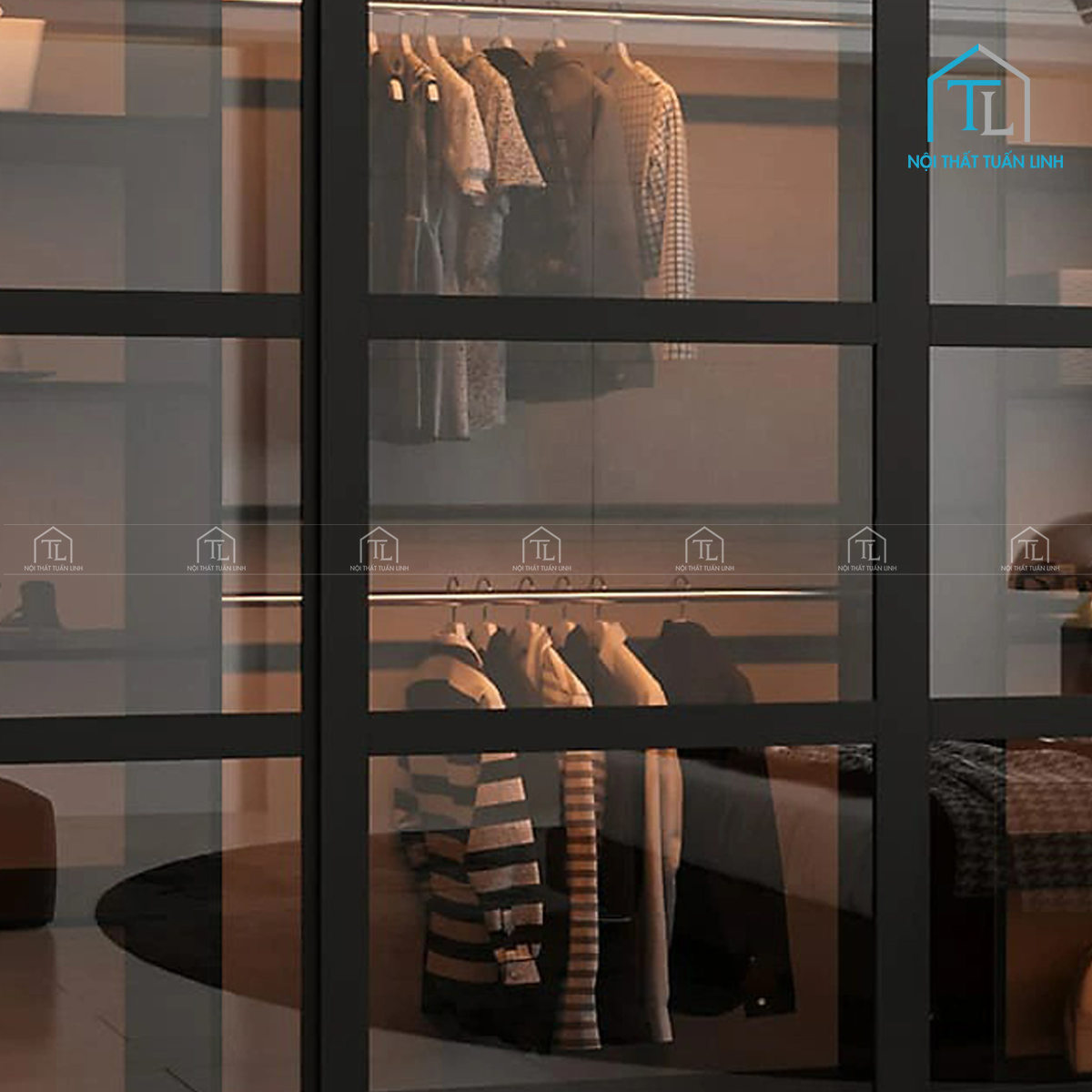 Thanh treo quần áo chắc chắn, tối ưu công năng sử dụng