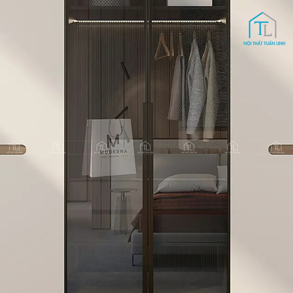 Cánh kính tối màu tạo điểm nhấn tinh tế
