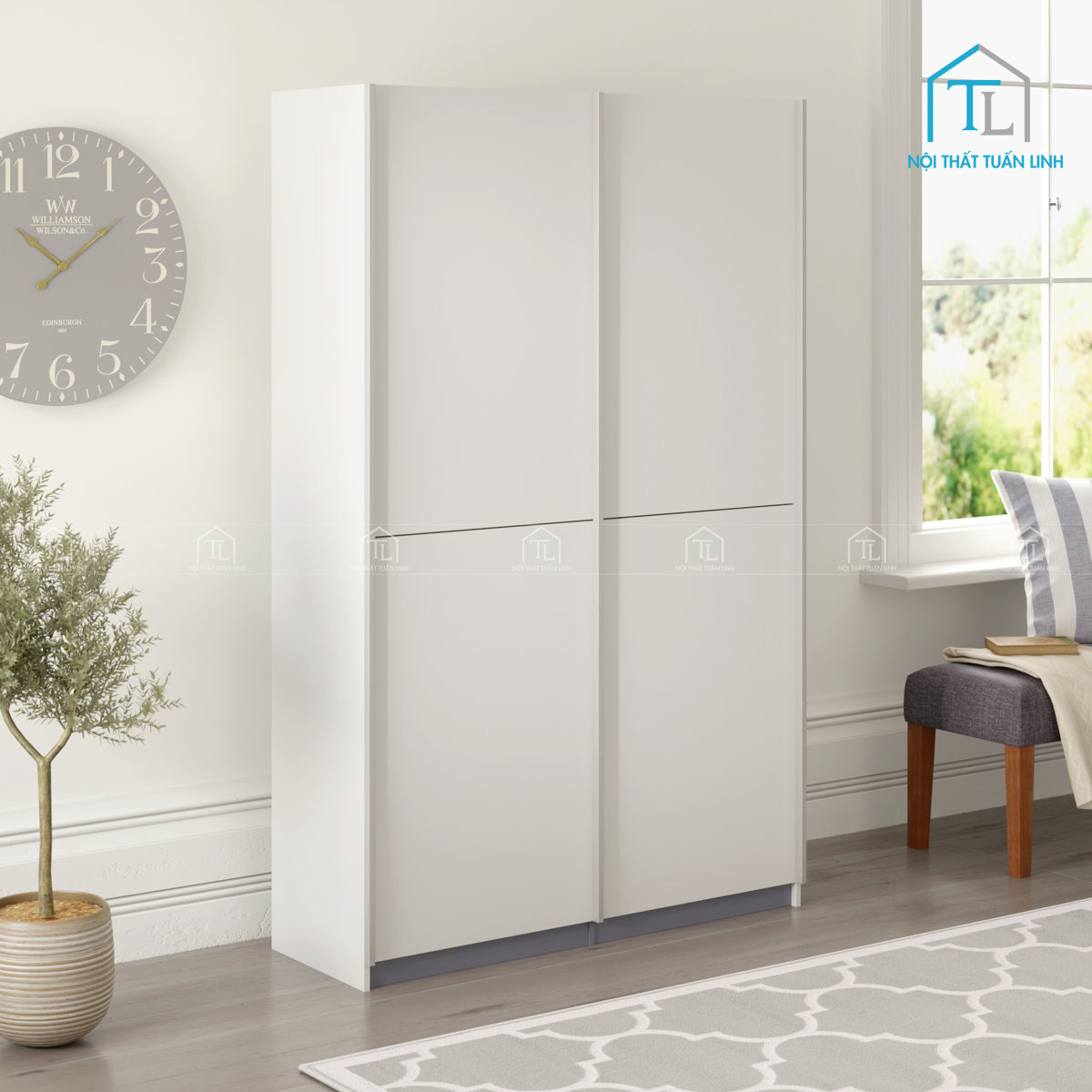 Thiết kế cửa lùa gọn gàng
