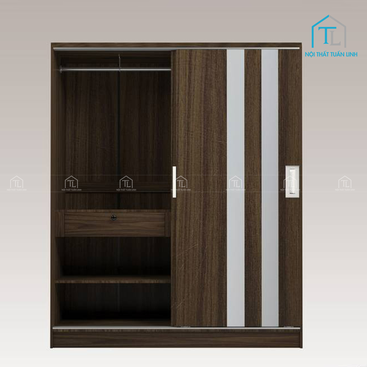 Thiết kế cửa trượt tiết kiệm diện tích phòng ngủ