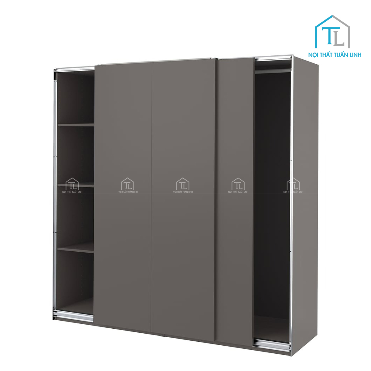 Thiết kế cửa trượt tiết kiệm diện tích phòng ngủ