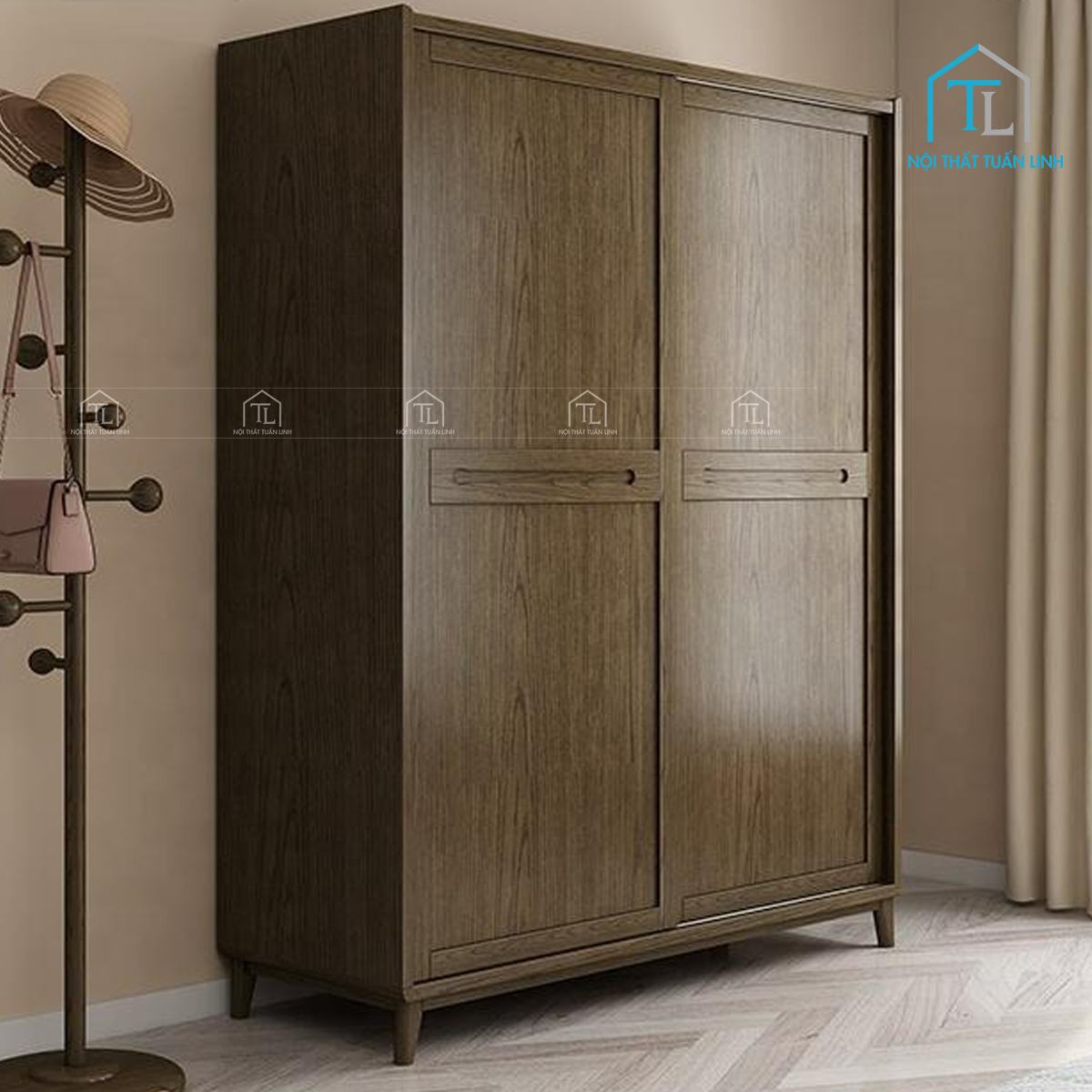 Thiết kế tủ quần áo cửa lùa hiện đại, tối ưu diện tích phòng ngủ