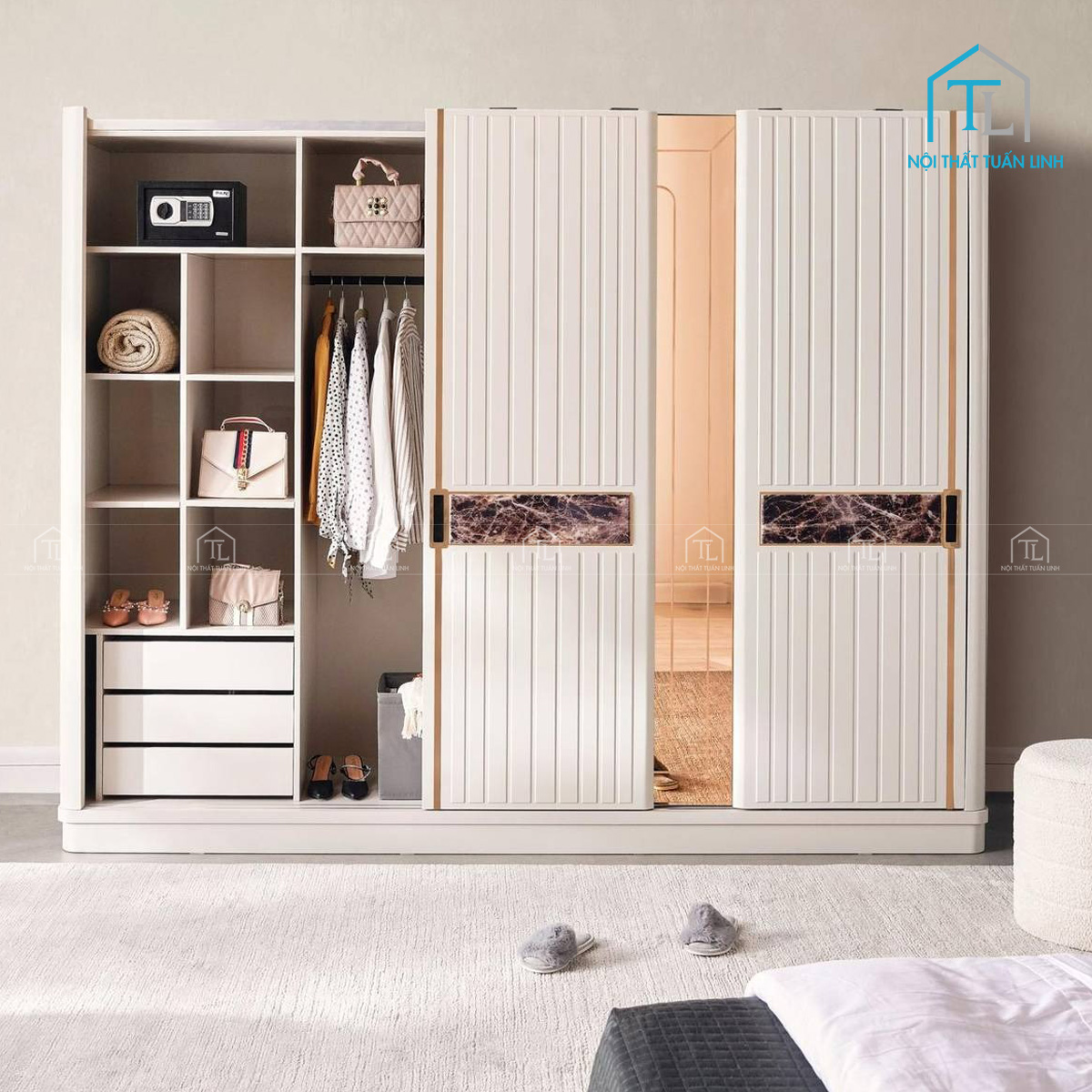 Hệ ray trượt cửa lùa chắc chắn