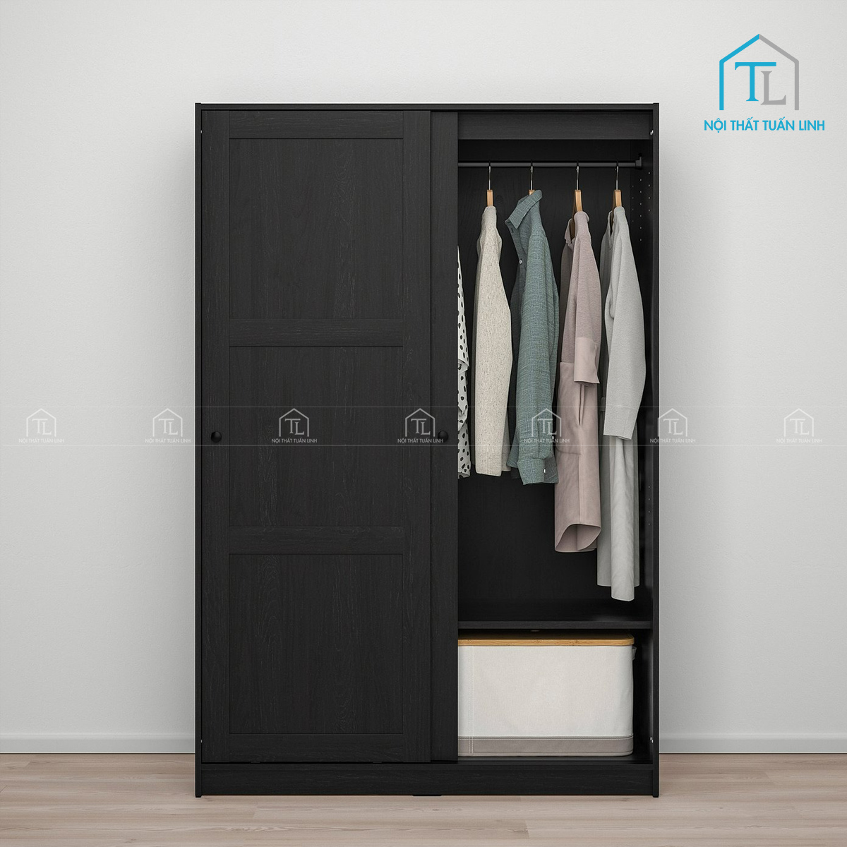 Thiết kế cửa lùa trượt ngang tiết kiệm diện tích