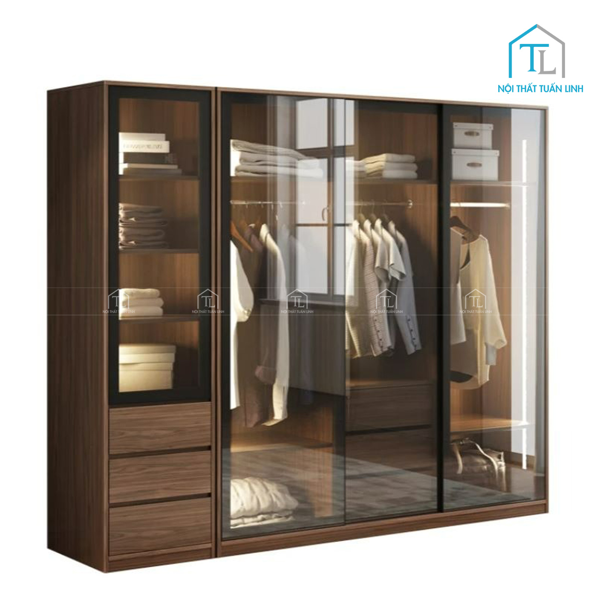 Thiết kế cửa trượt tiết kiệm diện tích phòng ngủ