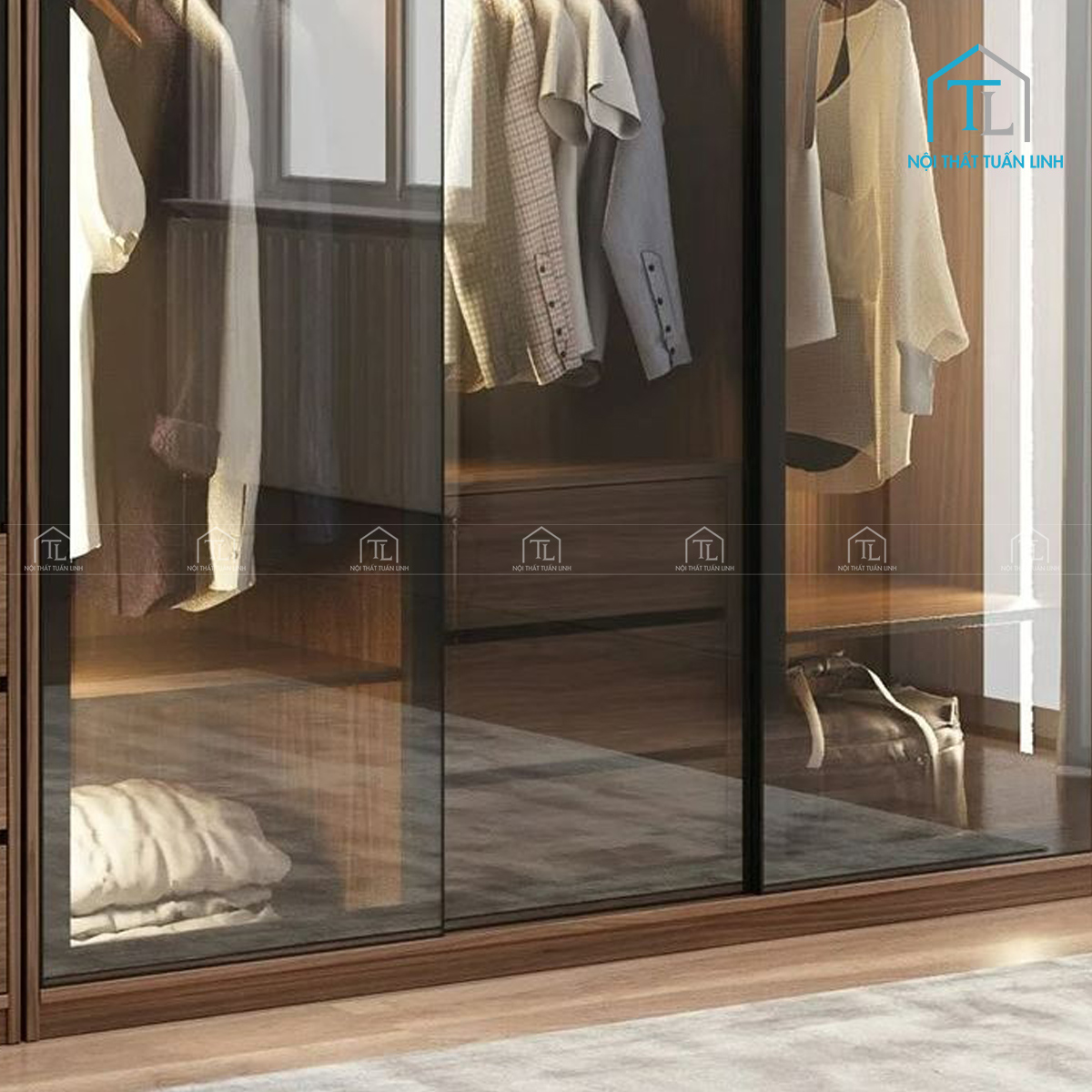 Cánh kính giúp không gian trông rộng và sáng hơn
