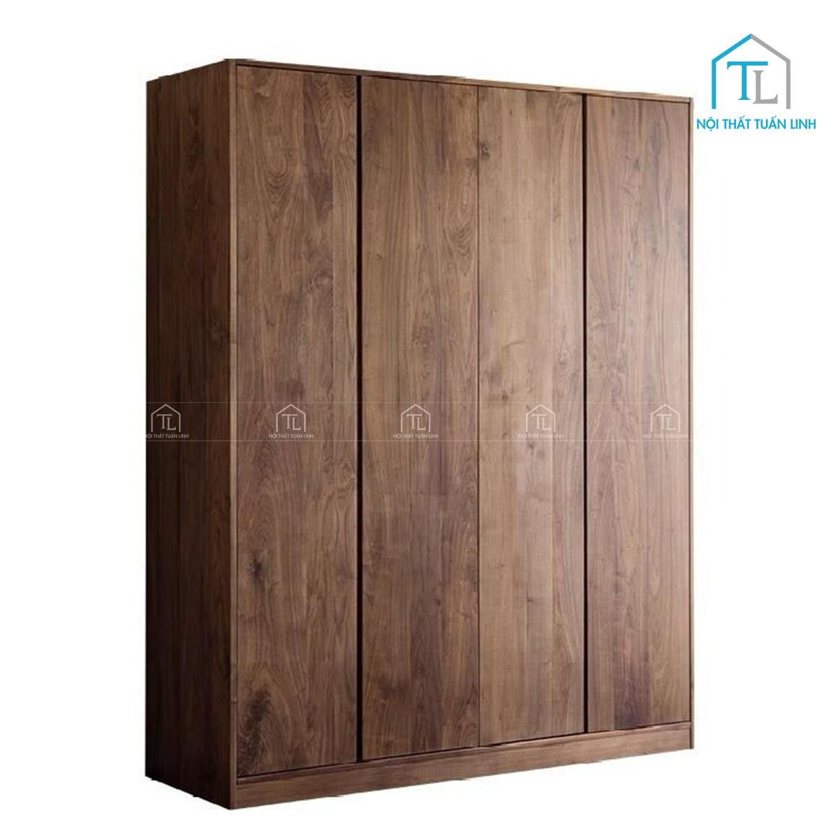 Mẫu tủ quần áo gỗ óc chó cao cấp