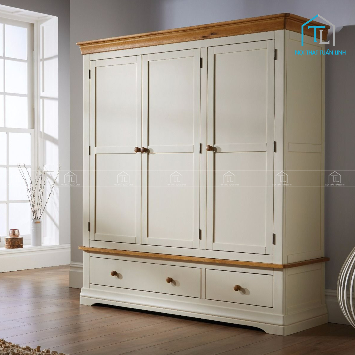 Ngăn kéo lớn phía dưới tủ