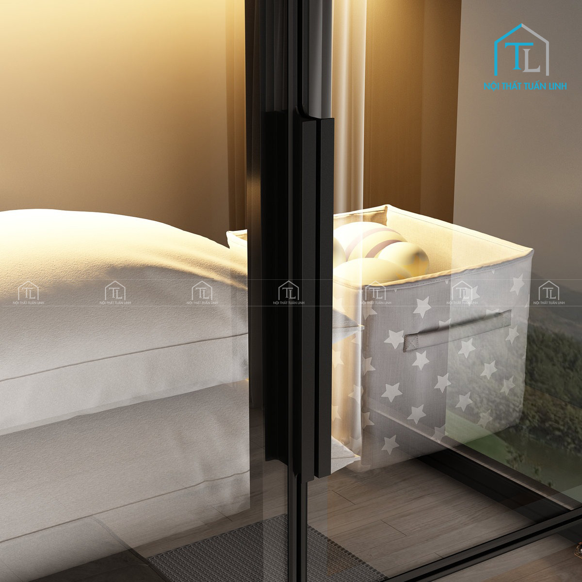 Thiết kế kính trong suốt tạo cảm giác không gian rộng rãi