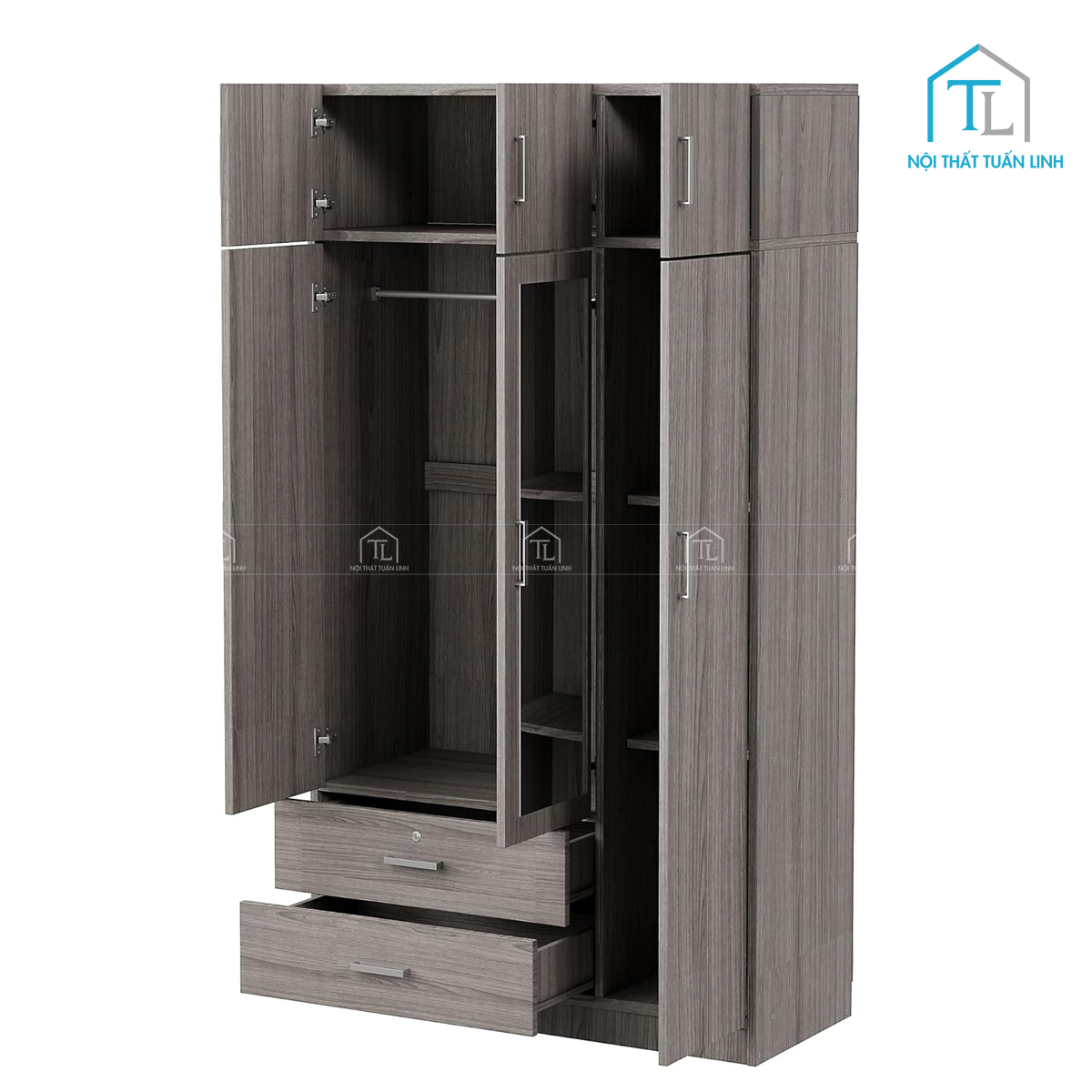 Tay nắm kim loại chắc chắn, tinh tế