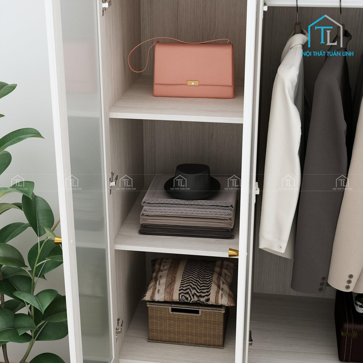 Chất liệu gỗ MDF chắc chắn, sử dụng ổn định lâu dài
