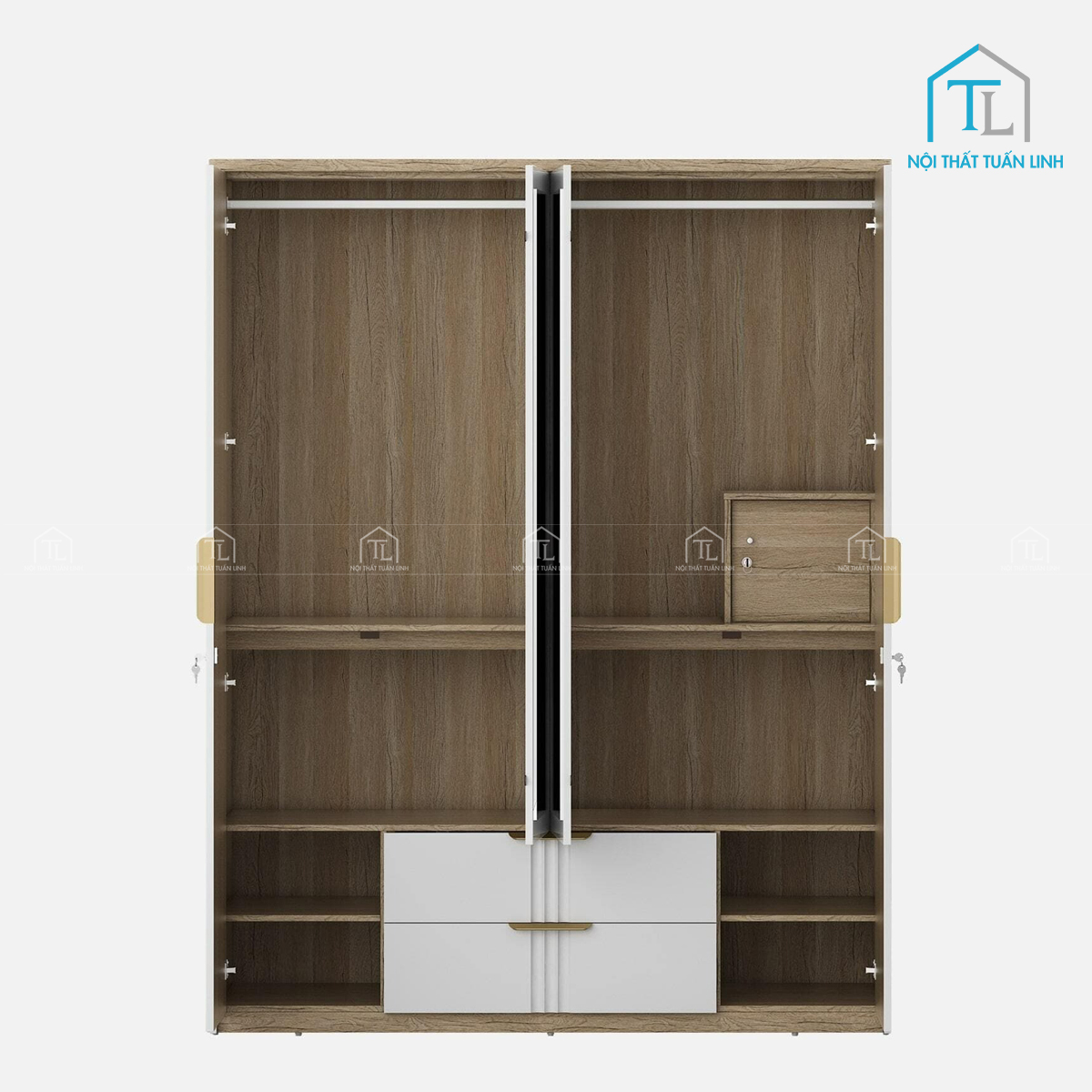Thiết kế nhiều ngăn tiện lợi