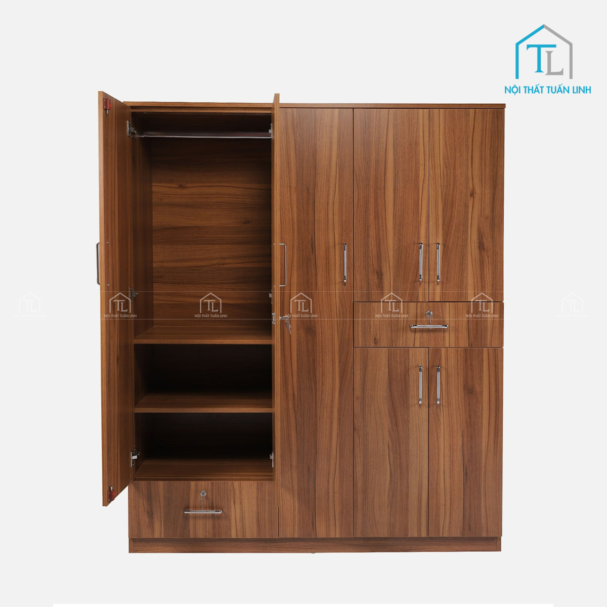 Ngăn kéo sử dụng ray trượt êm ái