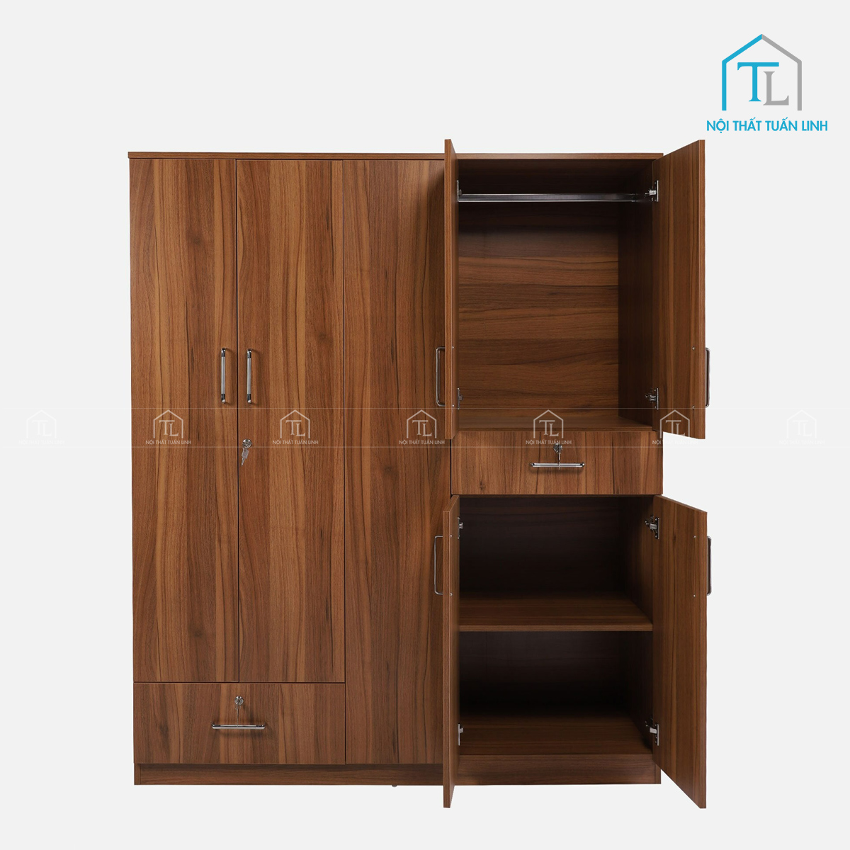 Tay nắm kim loại chắc chắn, dễ thao tác