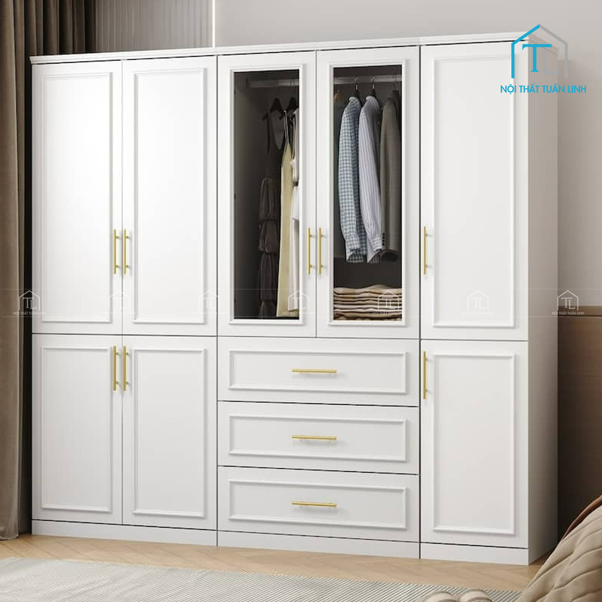 Khung MDF phủ sơn bền đẹp, chắc chắn